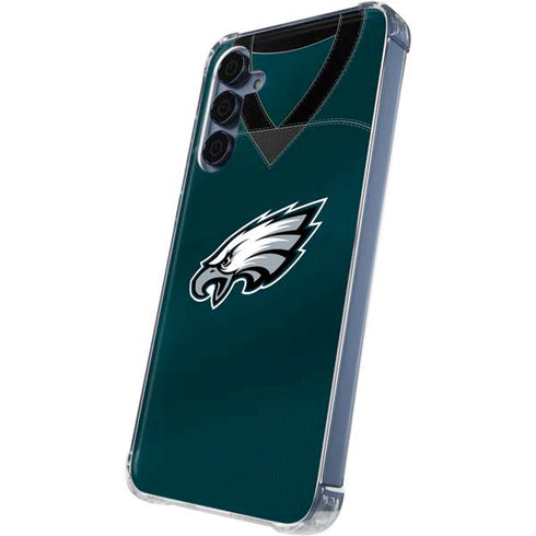 NFL Philadelphia Eagles Team Jersey Galaxy A35 5G Clear Case